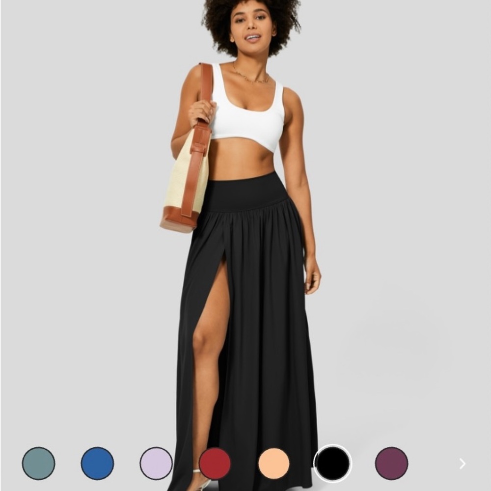 Halara high waisted, split 2 in 1 flows quick dry casual skirt